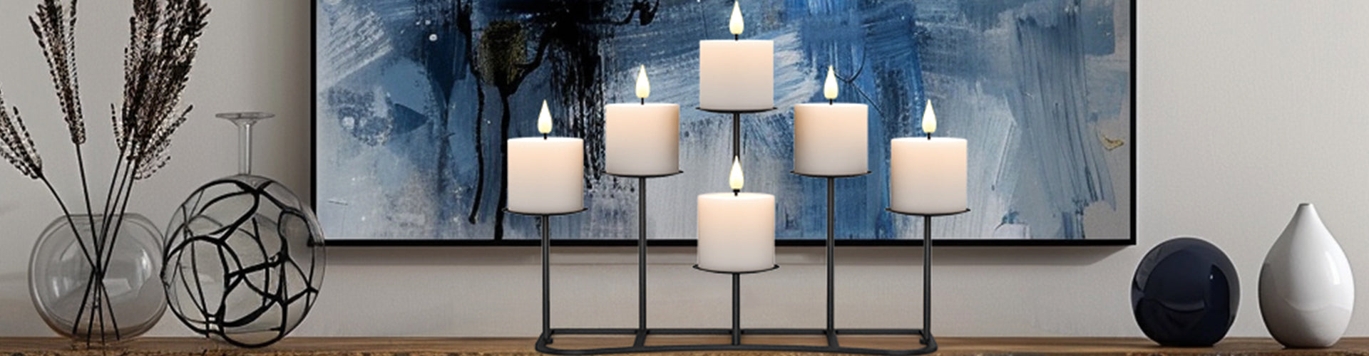 Pillar candle holders
