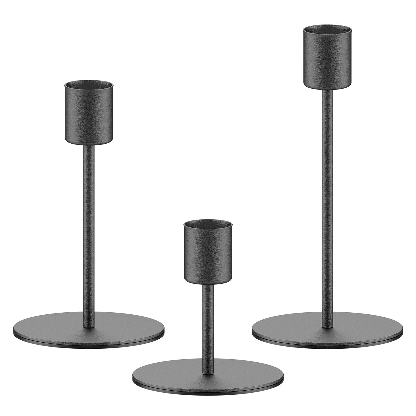 smtyle Gold Candlestick Holders for Taper Candles Set of 5 Candelabra with Iron-0.9" Diameter Ideal for Wedding Decor