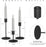 smtyle Short Black Taper Candle Holders for Candlestick Candles Set of 3 Candelabra with Iron-0.8" Diameter Ideal for Table Centerpiece