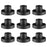 Smtyle Black Candlestick Holders for Taper Candles Set of 9 Complete Collection of Elegant and Minimalist Metal Holders