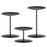 smtyle Pillar Candle Holders Set of 3 Centerpieces Plate for Tables or Fireplace with Black Iron (BlackP3, MetalP3) …