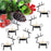 smtyle Reindeer Tealight Candle Holders Christmas Decoration for Home Votive Standing for Table Black Metal Set of 6