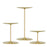 smtyle Candle Holders Set of 3 Candelabra with Iron-3.5" Diameter Ideal for Pillar LED Candles Gold