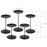 smtyle Candle Holder Centerpiece Set of 5 Plate for Tables or Floor with Black Iron