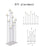 smtyle DIY 9 Candelabra Floor 70 inch Tall Candle Holders Centerpiece for Tealight Set Wedding Decor Large with White Silver Iron