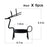 smtyle Reindeer Tealight Candle Holders Christmas Decoration for Home Votive Standing for Table Black Metal Set of 6