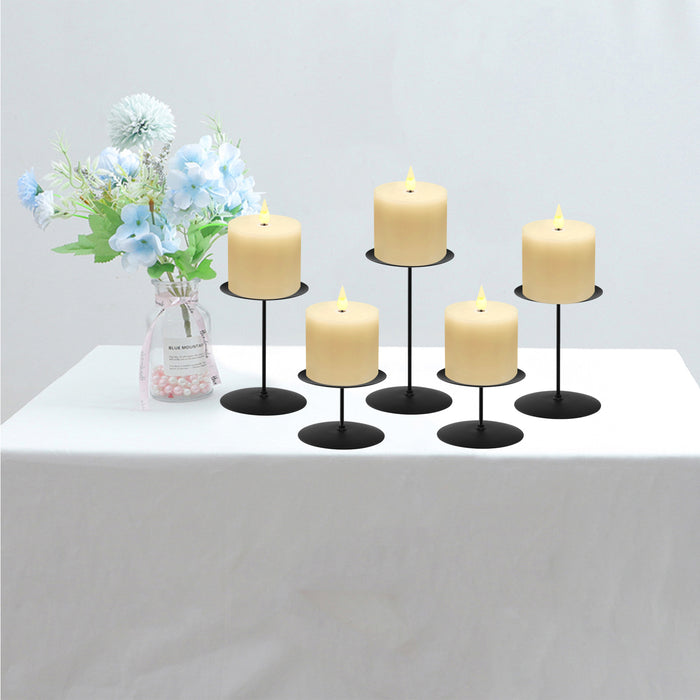 smtyle Christmas 3x3 inch Pillar Flameless Candles Decor Flickering with Moving Flame Wick Remote Control Timer Battery Operated Ivory 5