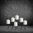 smtyle White Battery Operated Candles with Moving Flame Wick and Timer, Flameless Flickering LED Pillar Candles (White3in-P6)