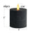smtyle Black Flameless Candles with Remote Control Timer Battery Operated 3x3in Pack of 6